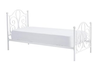 Łóżko metalowe 90 cm białe lub czarne PANAMA 43