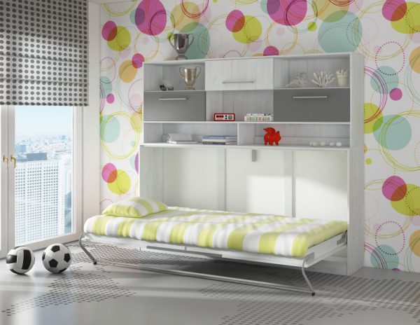ROBCIO - półkotapczan - łóżko w szafie z nadstawką - kolory 1