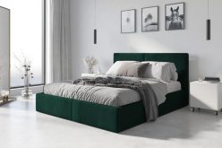 HAVANA 140 - łóżko tapicerowane otwierane do góry z pojemnikiem i materacem - kilka kolorów 3