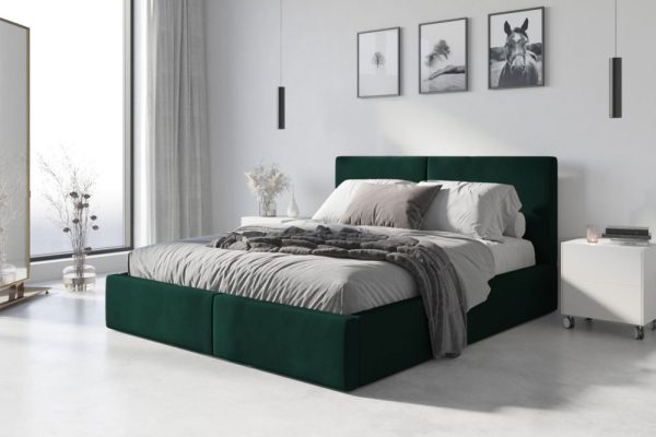 HAVANA 140 - łóżko tapicerowane otwierane do góry z pojemnikiem i materacem - kilka kolorów 1