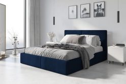 HAVANA 140 - łóżko tapicerowane otwierane do góry z pojemnikiem i materacem - kilka kolorów 5