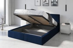HAVANA 140 - łóżko tapicerowane otwierane do góry z pojemnikiem i materacem - kilka kolorów 9