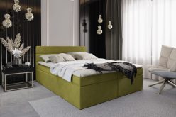 PERU - kompletne łóżko kontynentalne z materacami i topperem 140 5