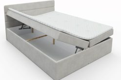 PERU - kompletne łóżko kontynentalne z materacami i topperem 140 8