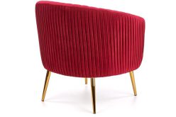 Kubełkowe fotele ze złotymi nogami glamour CROWN - cudne kolory 4