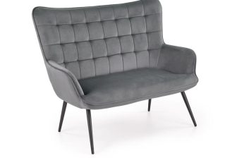 CUSTO - sofa kanapa XL z modnym przeszyciem i wysokim oparciem KOLORY 97