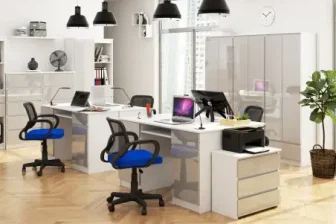 Duże biurowe biurka różne kolory połysk MINKO 47