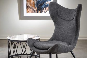 Fotele designerskie do biura lub salonu z wysokim oparciem ATLANTI 13