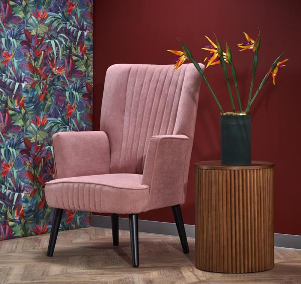 Miękki fotel wypoczynkowy z wysokim oparciem DELGAD - modne kolory 1
