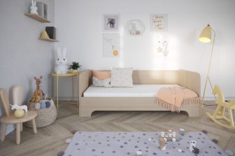 LILI 2 - łóżko łóżeczko dla dziecka z drewnianej sklejki 180x80 12