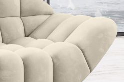 Mocno pikowana kanapa glamour sofa 3 osobowa GASTO 4
