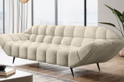 Mocno pikowana kanapa glamour sofa 3 osobowa GASTO 3