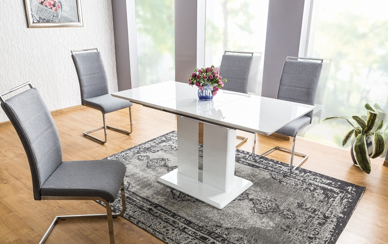 Stoły białe rozkładane - propozycje 40 stołów do salonu i do jadalni, które zachwycą Twoich bliskich 52