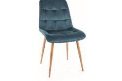 Krzesło tapicerowane welurowe na metalowych nogach CHIC - wiele kolorów 21
