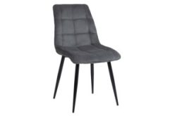Krzesło tapicerowane welurowe na metalowych nogach CHIC - wiele kolorów 11