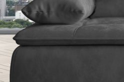 Ciemnoszara kanapa w salonie bez boków z funkcją spania SIMS 3