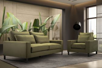 Bardzo wygodna sofa i fotel do salonu KOMPLET mebli COSIMO 104