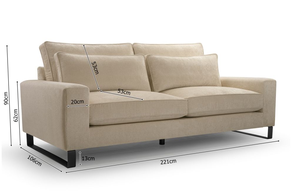 Bardzo wygodna sofa i fotel do salonu KOMPLET mebli COSIMO 8