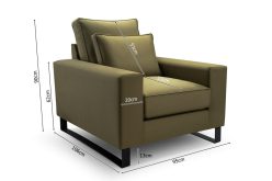 Bardzo wygodna sofa i fotel do salonu KOMPLET mebli COSIMO 10