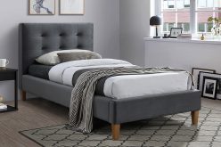 Łóżko tapicerowane jednoosobowe 2 kolory TEXAS 90cm 3