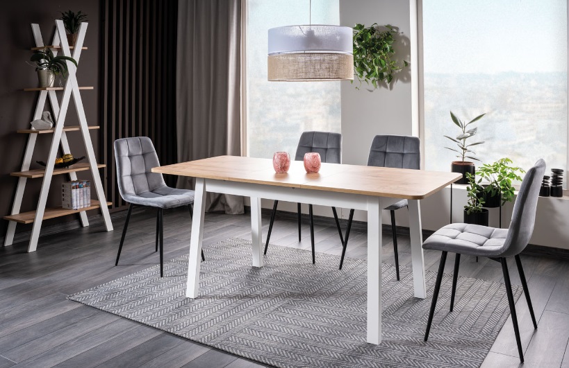 Stół biało drewniany - propozycje 20 stołów i inspiracje na wnętrze. 29