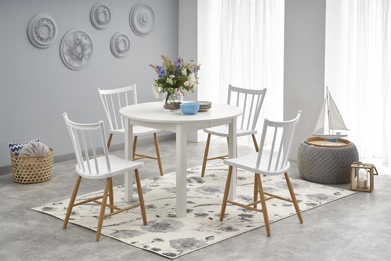 Stół biało drewniany - propozycje 20 stołów i inspiracje na wnętrze. 30