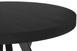 Czarny okrągły stół rozkładany 100-250cm DOMINO 4