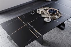 Czarny stół rozkładany 160-240cm DORANO 4