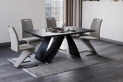 Czarny stół rozkładany 160-240cm DORANO 6