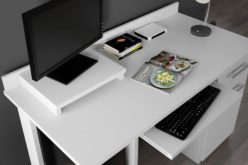 Sonoma biurko komputerowe z półką lub białe BETA 3