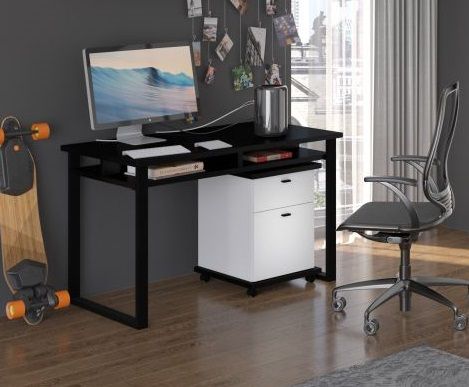 Biurka czarne - propozycja 20 najpiękniejszych biurek do aranżacji mieszkania lub biura 18
