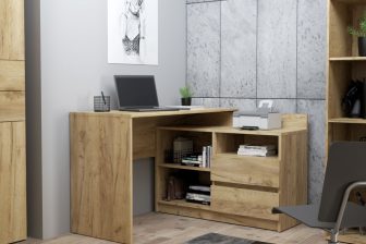 Biurko rogowe - pomysły na nowoczesne wnętrze. Propozycje 20 najpiękniejszych biurek. 12