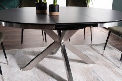 Zaokrąglony rozkładany stół PUNTO w dwóch ciemnych kolorach 5