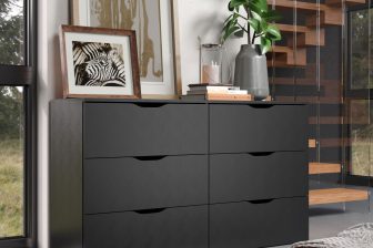 Komoda czarna lub biała z szufladami SIMPLY 6SZ 104