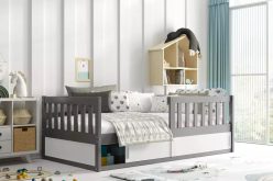 Łóżko dla małych dzieci z materacem 80x160 SMIKI 3