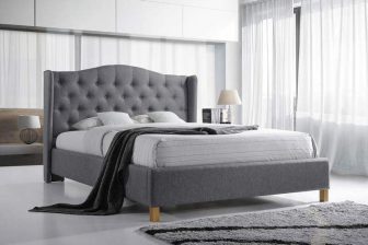 Łóżko pikowane 140x200 tapicerowane ARSEN 140 45