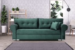 Sofa glamour rozkładana z lamówkami SORELLA 9