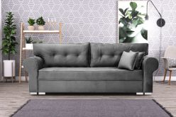 Sofa glamour rozkładana z lamówkami SORELLA 2