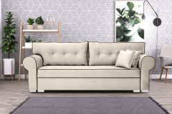 Sofa glamour rozkładana z lamówkami SORELLA 7