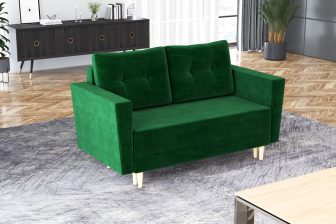 Sofa 2 osobowa w stylu skandynawskim rozkładana SWEDERN 3 90