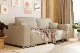 Sofa sztruksowa z funkcją spania FAKRO 4