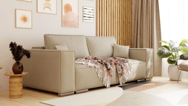 Sofa sztruksowa z funkcją spania FAKRO 1
