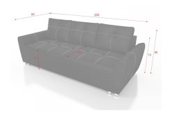 Stylowa kanapa z funkcją spania RINO 9