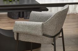 Elegancki stół rozkładany z marmurowym blatem i masywną nogą OSSO 4