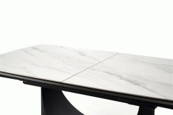 Elegancki stół rozkładany z marmurowym blatem i masywną nogą OSSO 10