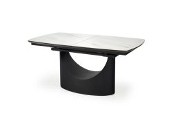 Elegancki stół rozkładany z marmurowym blatem i masywną nogą OSSO 11