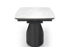 Elegancki stół rozkładany z marmurowym blatem i masywną nogą OSSO 13