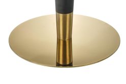 Mały okrągły stolik na złoto czarnej nóżce MURAT 8