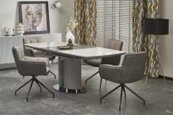 Szary stół z marmurowym blatem rozkładany DANCA 14