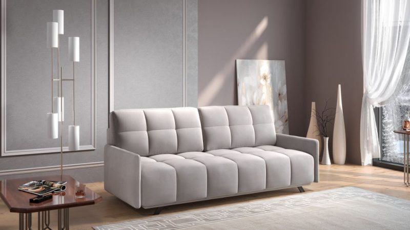 Pikowana Sofa Rozkładana 140x200